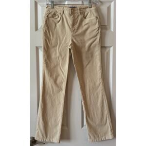 J McLaughlin Ivory/Tan Straight Leg Pants Size 2